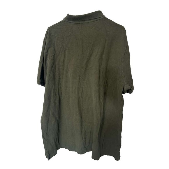 Polo Ralph Lauren Iconic Mesh Polo Shirt Mens XXL Olive Green Short Sleeves - Picture 6 of 7